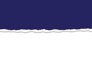 Torn Paper Edge with Dark Blue Background Creative Use. vector