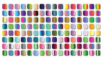 Gradient color set element set vector