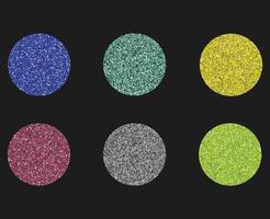 Glitter pattern set, Shiny colorful backgrounds with shimmer texture. Holiday abstract background vector
