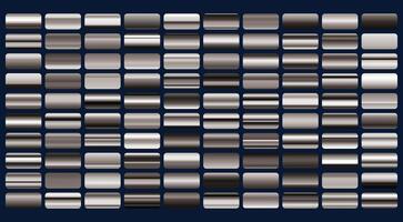Set of gold, bronze and silver gradients, golden squares collection, textures group, background vector