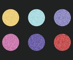 Abstract glitter set sparkle background vector