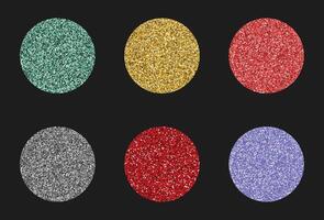 Abstract glitter set sparkle background vector