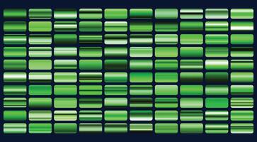 A set of colored gradients. Metallic gradient effects for the design of text and bulletin boards, infographics. vector