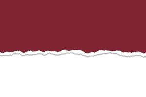 Maroon Torn Paper Edge with White Background for Creative Layouts vector