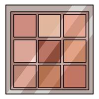 illustration of eyeshadow palette vector