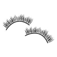 illustration of False eyelashes vector