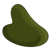 illustration of gua sha stone vector