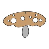 mushroom illustration design vector