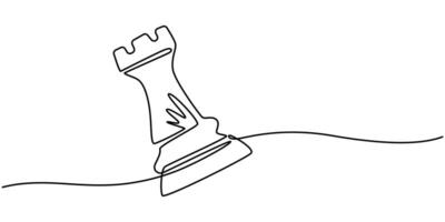 Strategy Games Continuous One Line Editable Icon vector