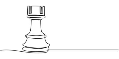Games of Strategy Continuous Line Editable Stroke Line Art Style vector