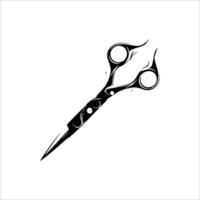 scissors line art vector
