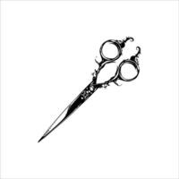 scissors line art vector
