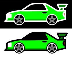 Dynamic racing car illustration capturing speed, performance, and adrenaline. Perfect for motorsport enthusiasts and automotive designs vector