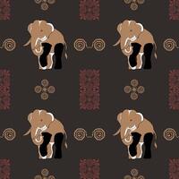 Elephant Reverie Patterns of Legacy Use as part of an advertising campaign or banner that focuses on cultural preservation. vector