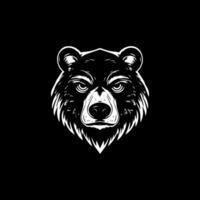 Simple Bear Face Design vector