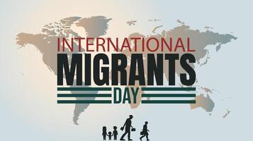 Support International Migrants in Your Community vector