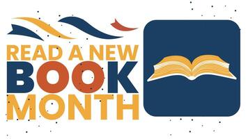 Reading Schedule for New Book Month vector