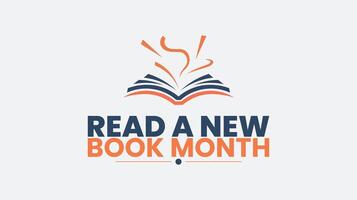 Reading Experience This Month read a new book month vector