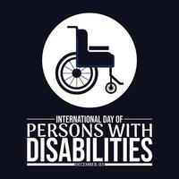 to Support the International Day of Persons with Disabilities vector