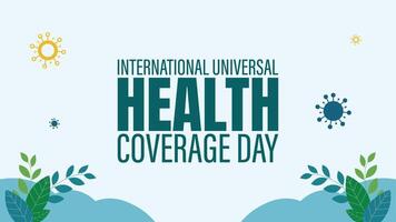 Celebrate International Health Coverage Day vector