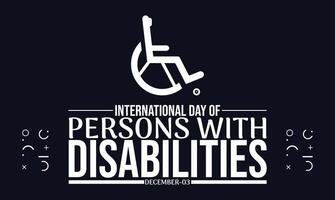 Support the International Day of Persons with Disabilities vector