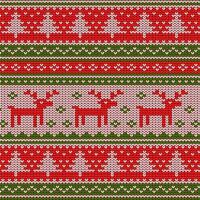 knitting pattern. Winter and Christmas background. Scandinavian ornament vector