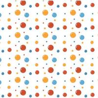 Abstract pattern with Christmas toys on white background. vector
