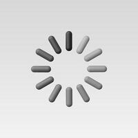 3d Realistic Loading sign illustration vector