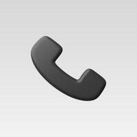 3d Realistic Phone Call illustration vector