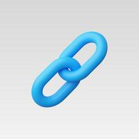 3d Realistic Chain link illustration vector