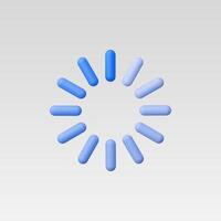 3d Realistic Loading sign illustration vector
