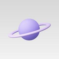 3d Realistic Planet Icon illustration vector