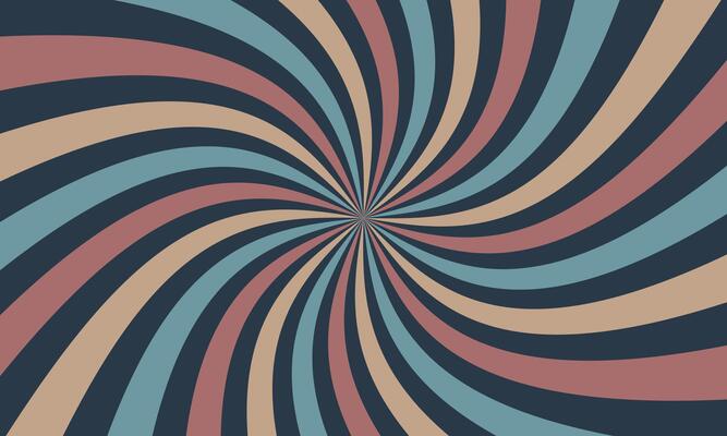 vintage colorful spiral sunburst pattern background