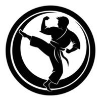 Bold and Energetic Representation of a Male Athlete. vector