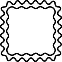 Ornate Rectangular Border Design for Decorative Projects. vector