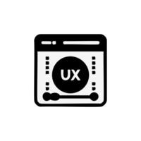 UX UI GUI icon design template vector