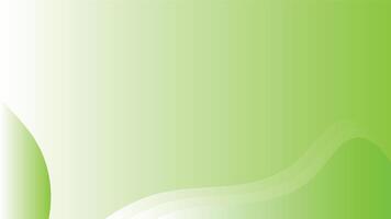 A Abstract green wave lines background vector