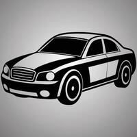 abstract silhouette on white background. Vehicle car icons view from side vector
