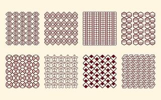 Traditional Pattern Set textile business and texture background design vector
