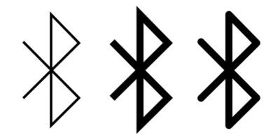 Bluetooth icon symbol art bluetooth icon illustration. Editable and scalable. vector