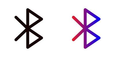 Bluetooth icon symbol art. Symbol of bluetooth icon illustration. vector