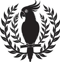Stylized Parrot Graphic, Captivating Design vector