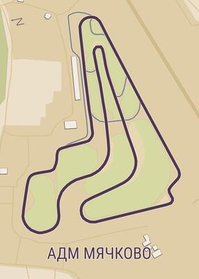 Adm Raceway - Autodrom Moscow Race track map poster art