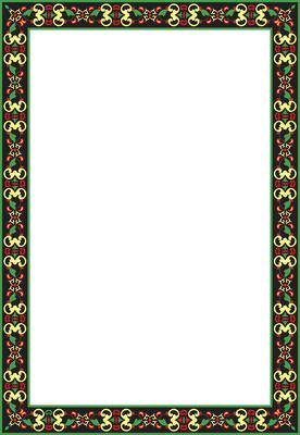 square colored ancient Russian ornament. Slavic rectangle, border, frame. Painting of the royal chambers.