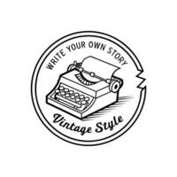Write your own story vintage style t-shirt design vector