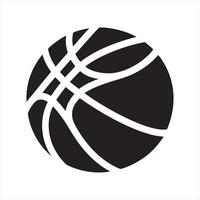 Basketball icon silhouette on white background vector
