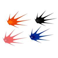 Set of Blast Zap Excitement Explosion vector