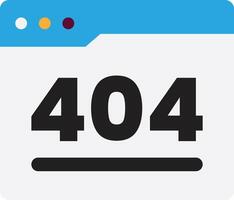 404 Error Warning vector