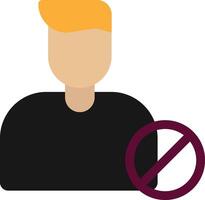 Block User Avatar vector