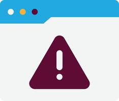 Warning Browser Internet vector